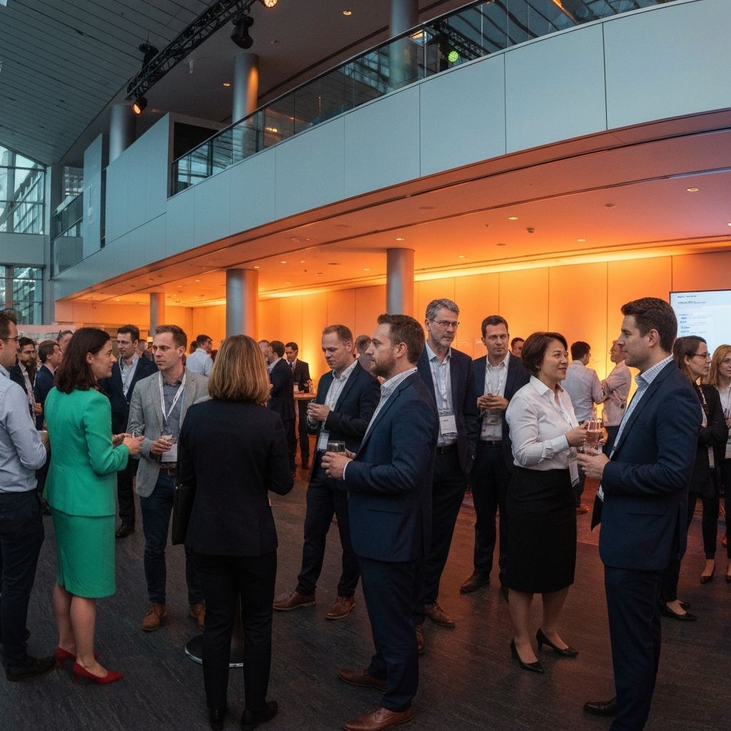 AURA AI team at a conference